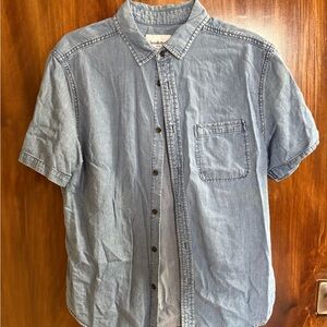 Goodfellow & Co Blue Linen Blend Casual Shirt